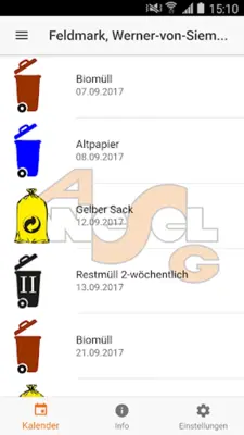 Stadt Wesel – Abfall App android App screenshot 3